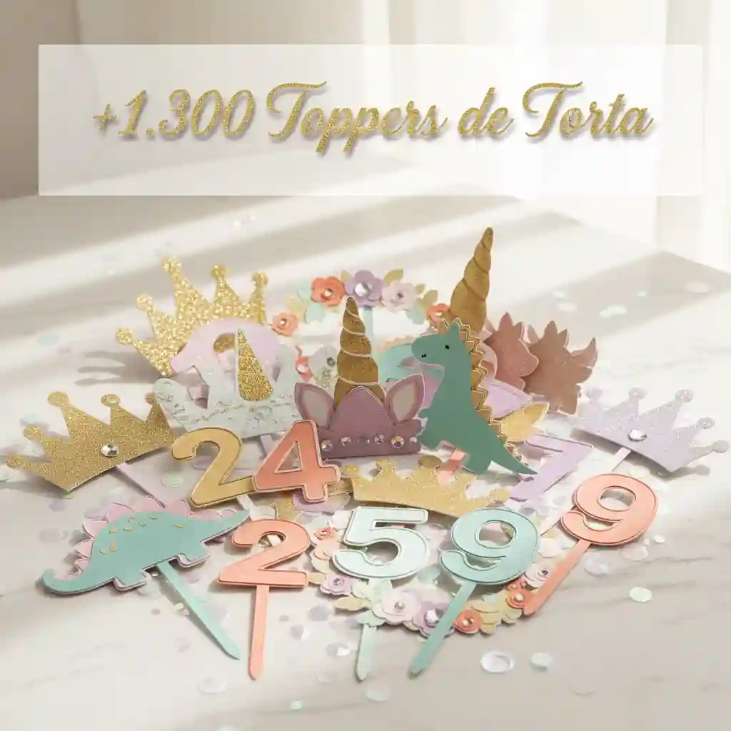 +1.300 Toppers de torta