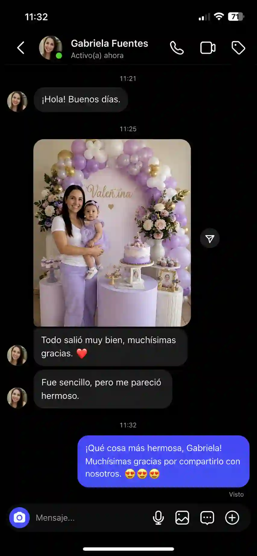 Testimonio real de una clienta